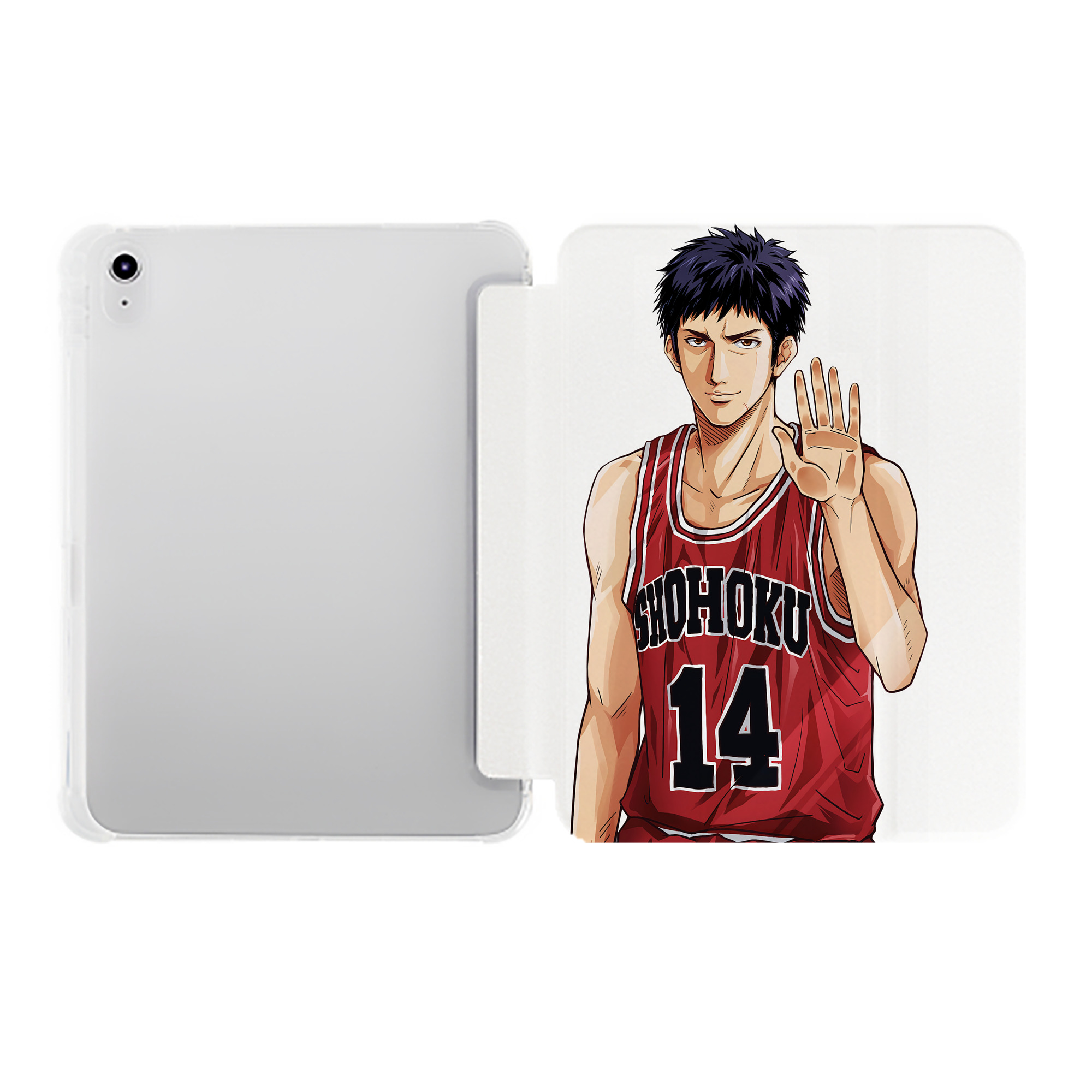 （画像用） SLAM DUNK／スラムダンク IPad ケース ペン収納付き 三つ折りスタンド PUレザー×シリコン 対応機種9.5/10.5/10.9インチ